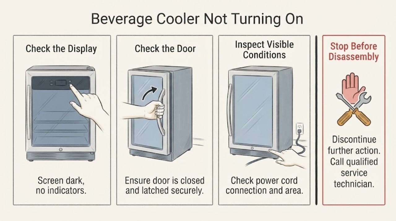 Beverage Cooler Not Turning On