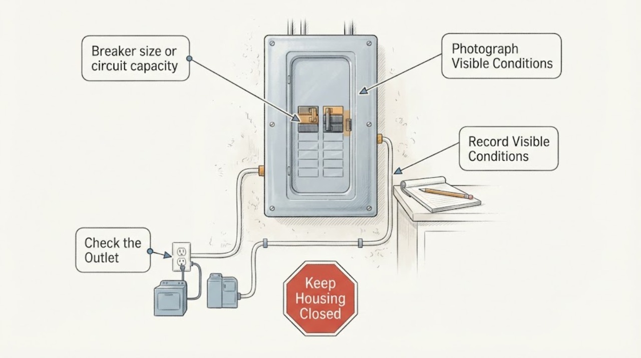 Breaker size or circuit capacity