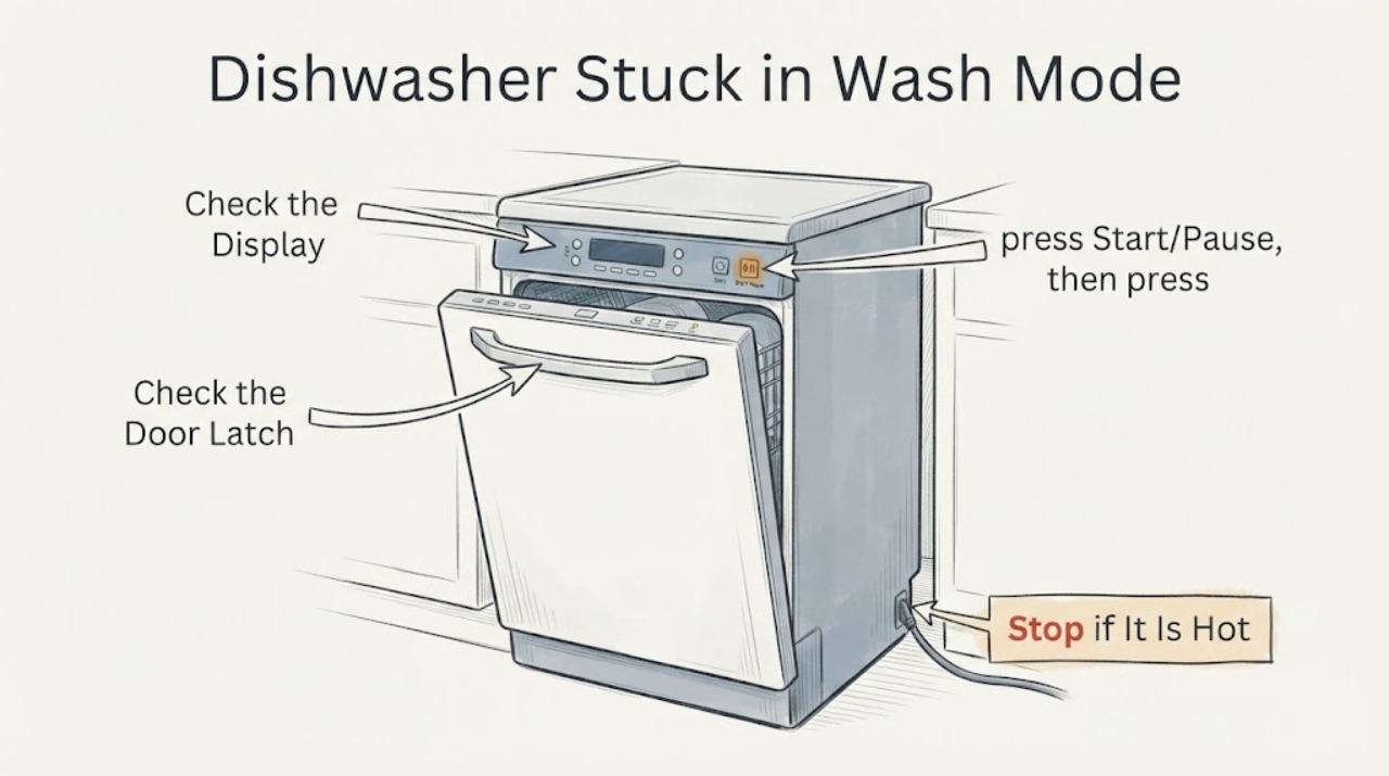 Dishwasher Stuck in Wash Mode