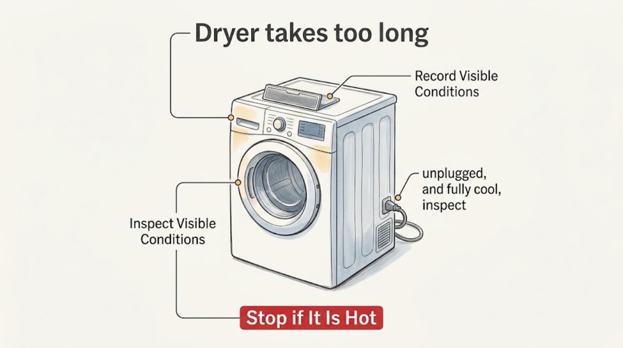 Dryer takes too long