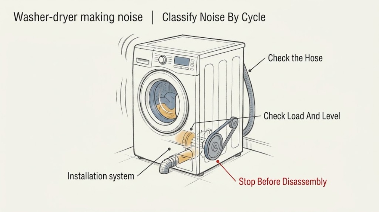 Washer-dryer making noise