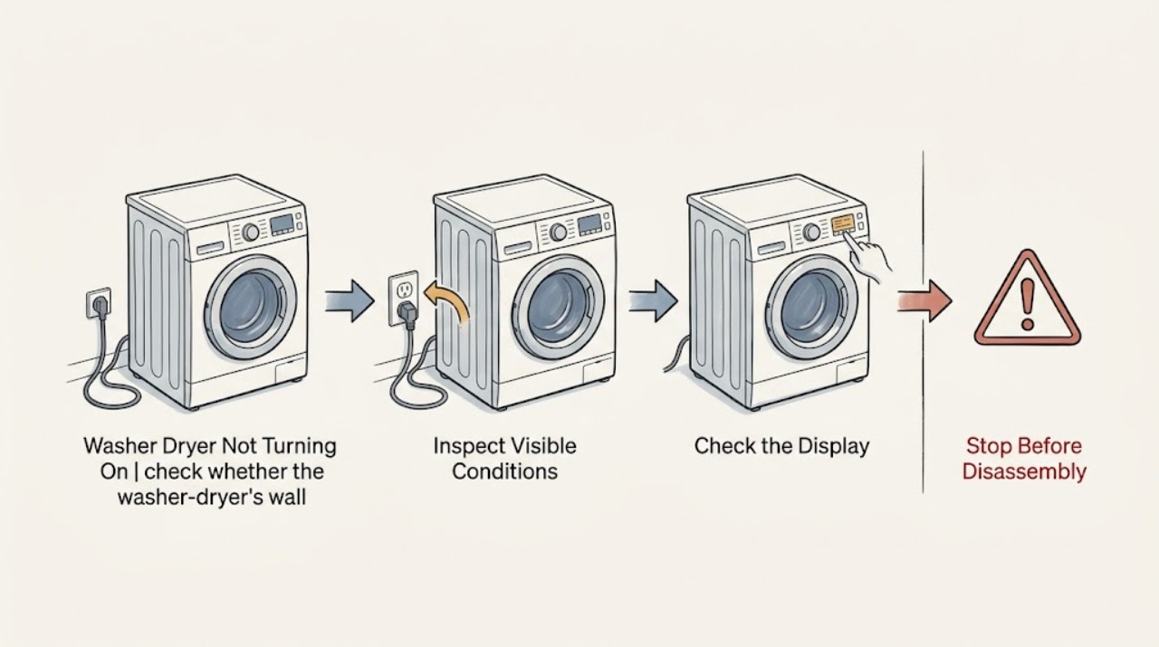 Washer Dryer Not Turning On