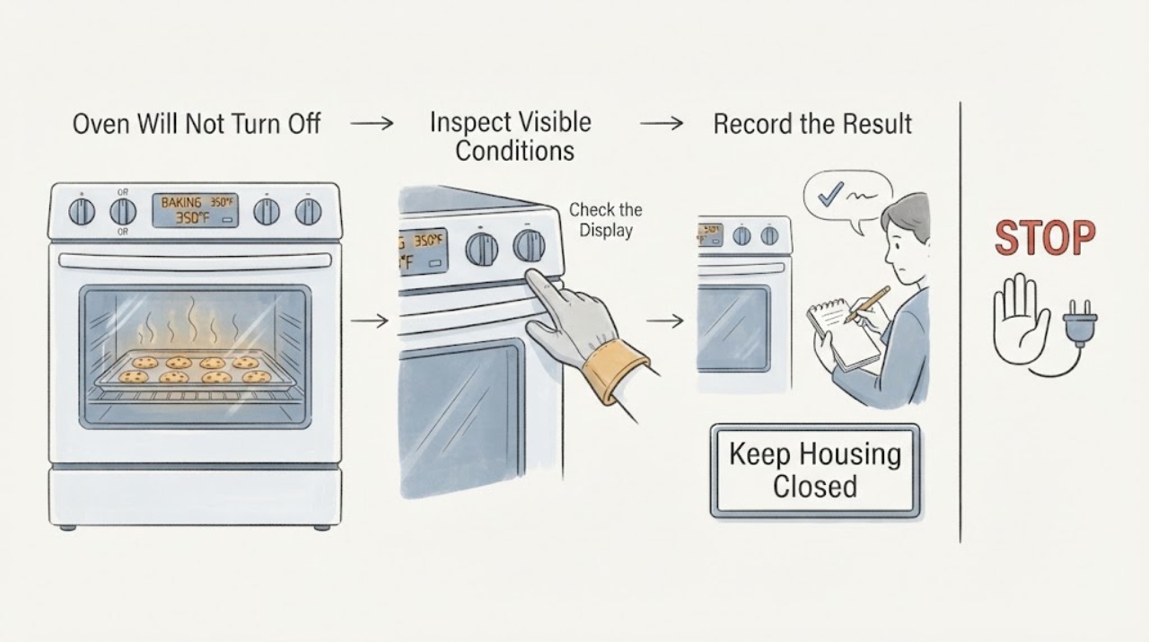 Oven Will Not Turn Off