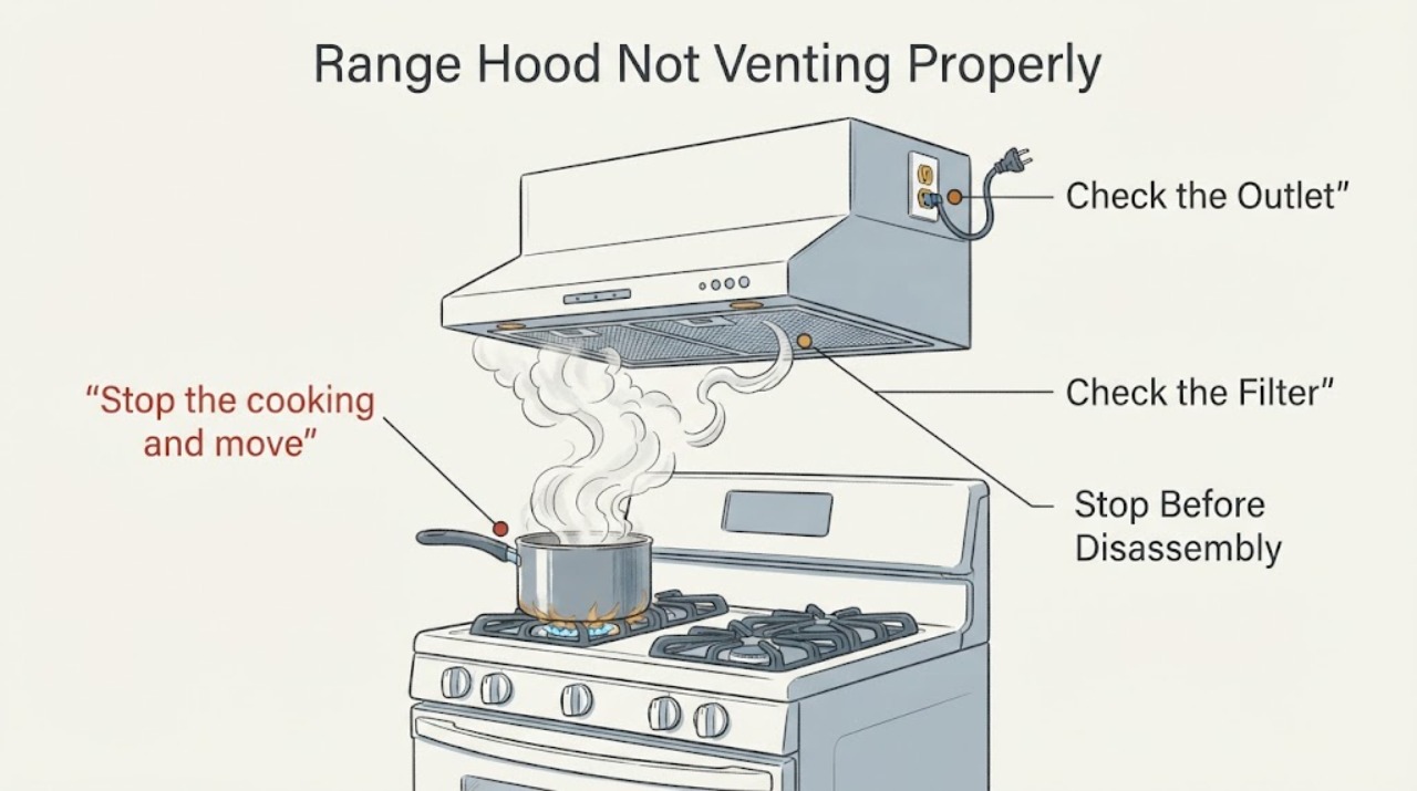 Range Hood Not Venting Properly