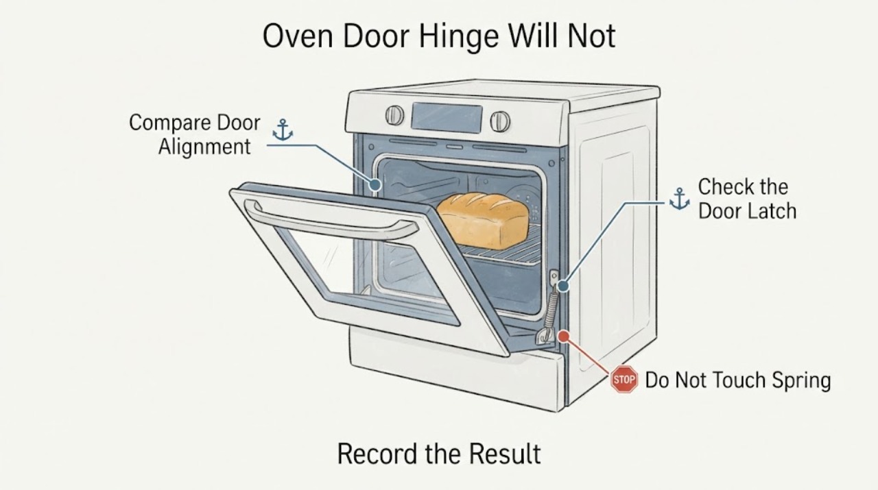 Oven Door Hinge Will Not