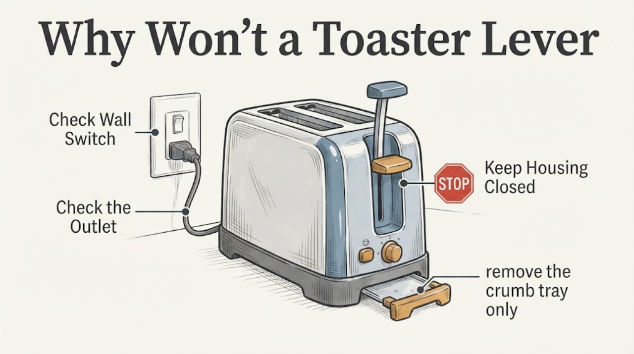 Why Won't a Toaster Lever