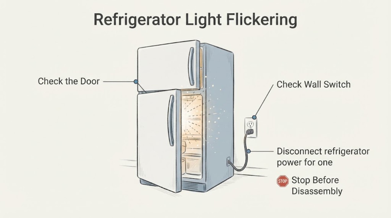 Refrigerator Light Flickering