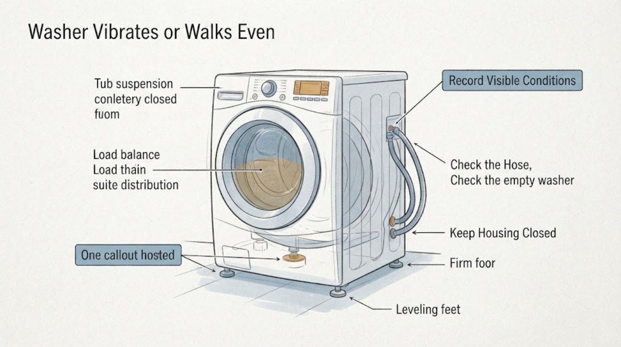 Washer Vibrates or Walks Even