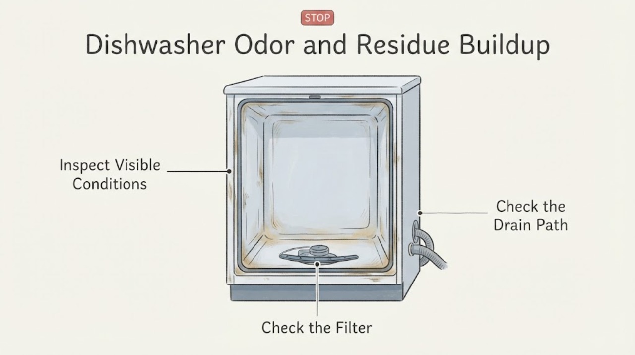 Dishwasher Odor and Residue Buildup