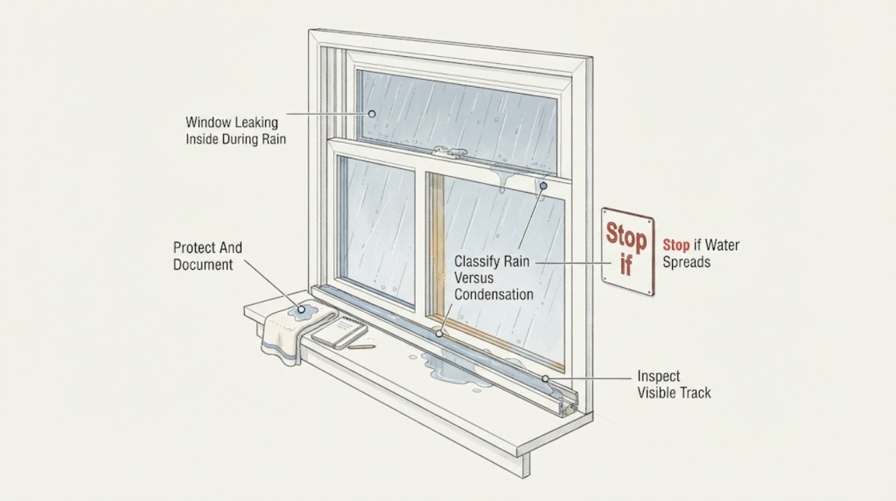 Window Leaking Inside During Rain