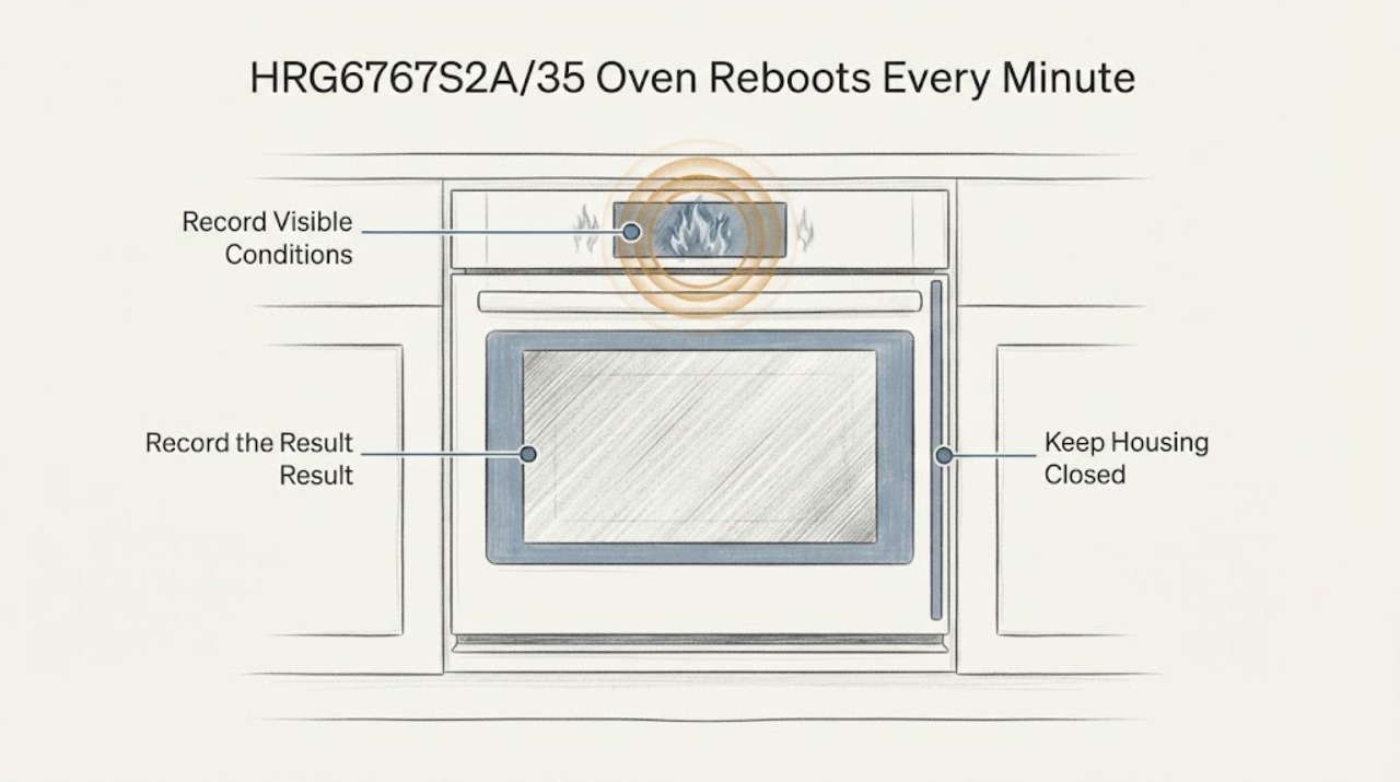 HRG6767S2A/35 Oven Reboots Every Minute