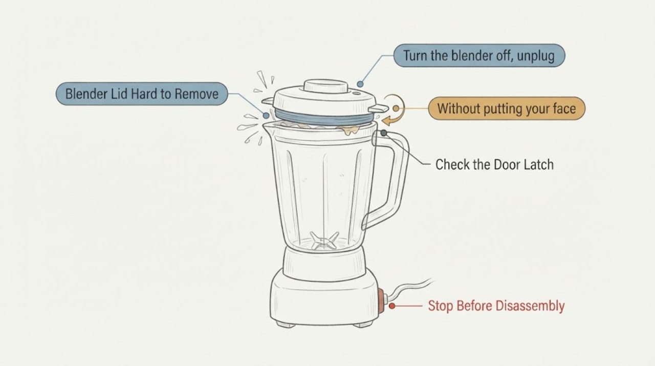 Blender Lid Hard to Remove
