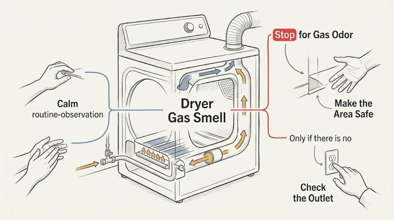 Dryer Gas Smell