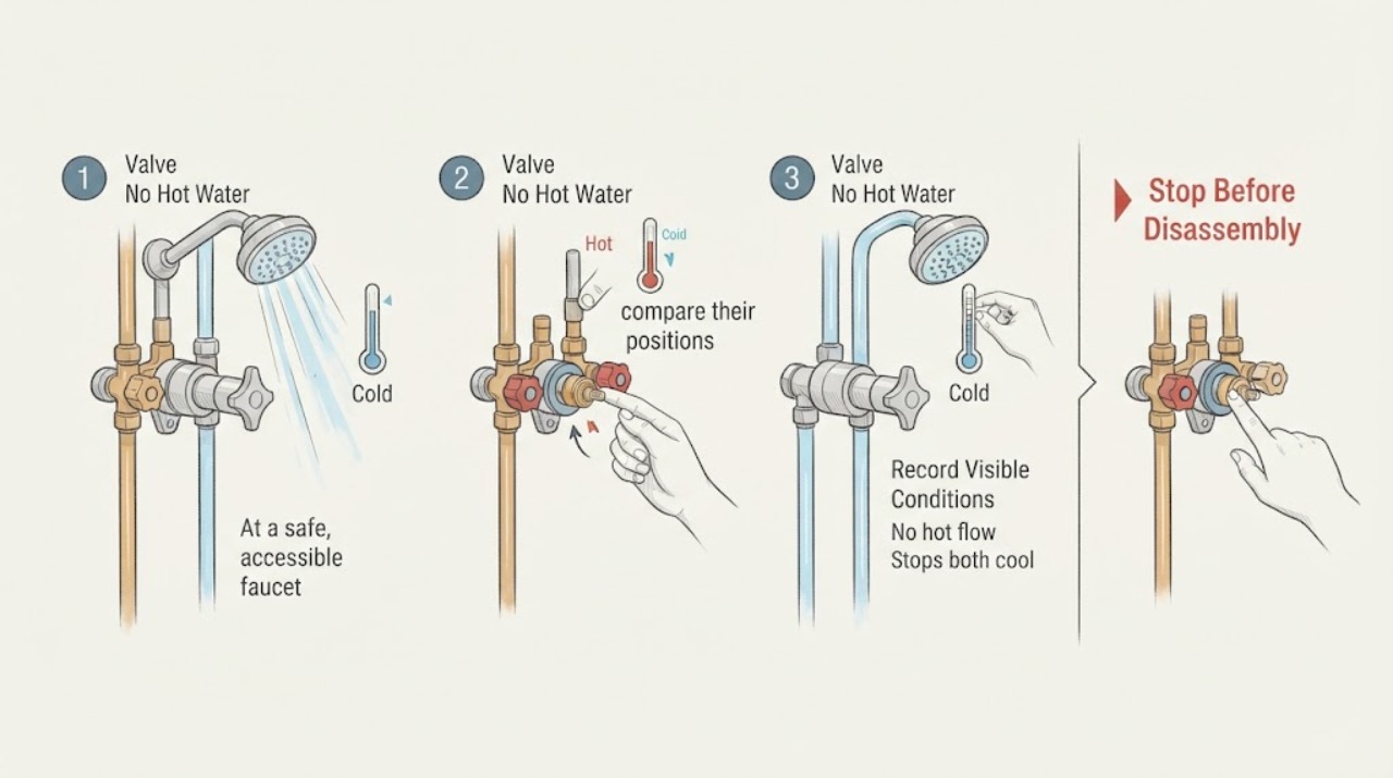 Valve No Hot Water