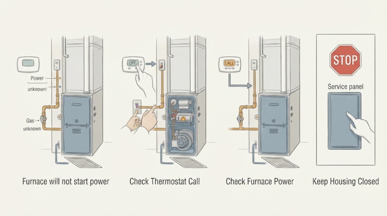 Furnace will not start power