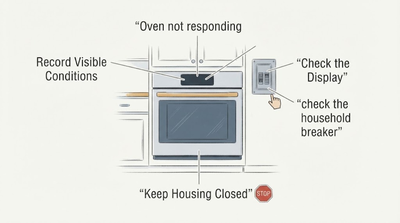 Oven not responding