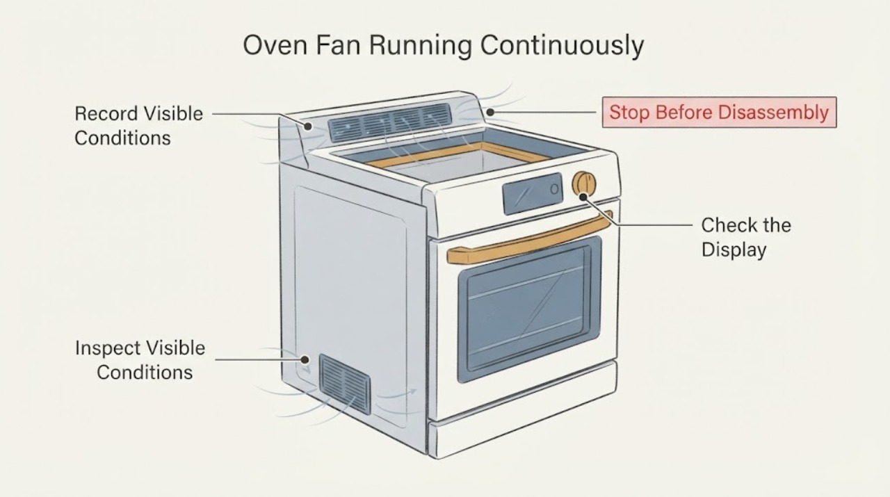 Oven Fan Running Continuously |