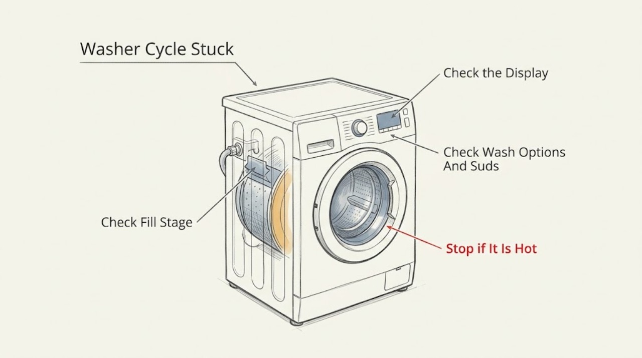 Washer Cycle Stuck