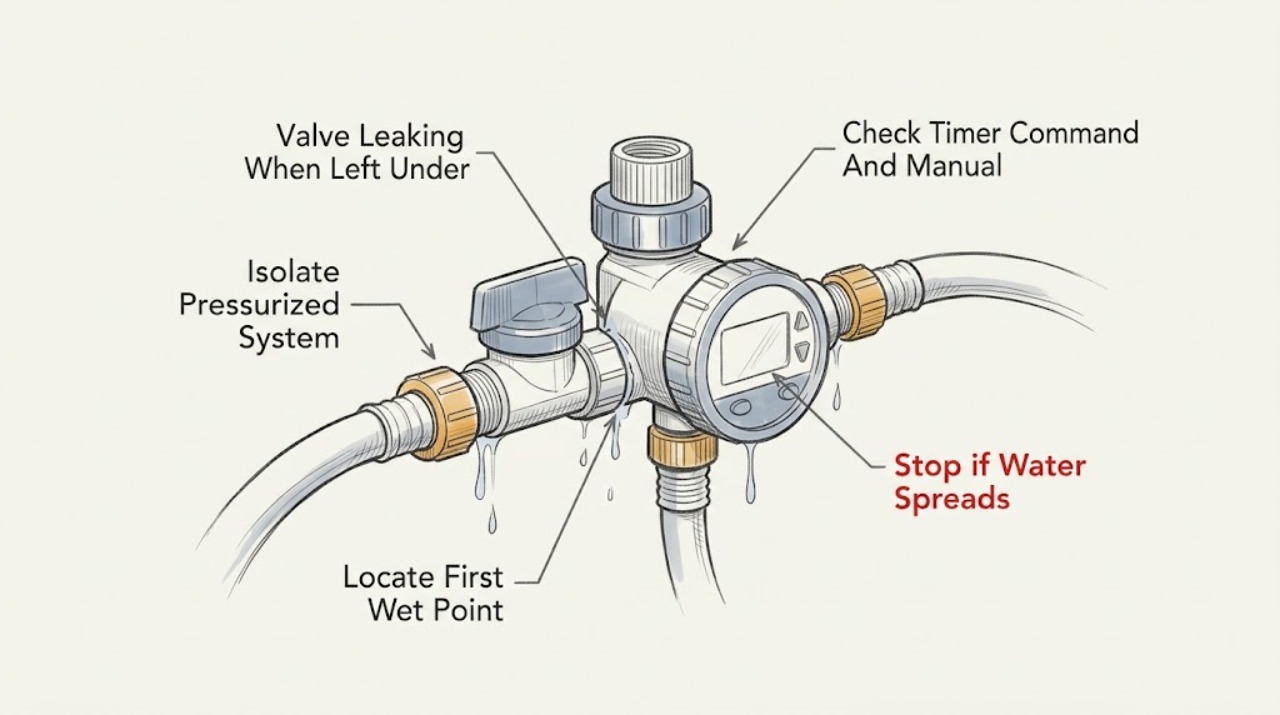 Valve Leaking When Left Under