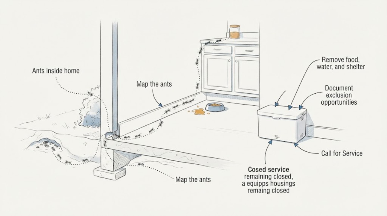 Ants inside home
