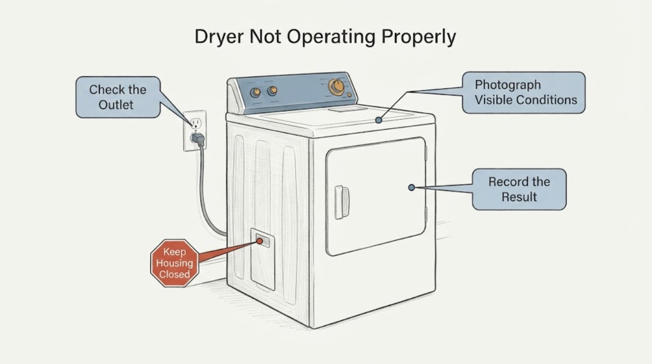 Dryer Not Operating Properly