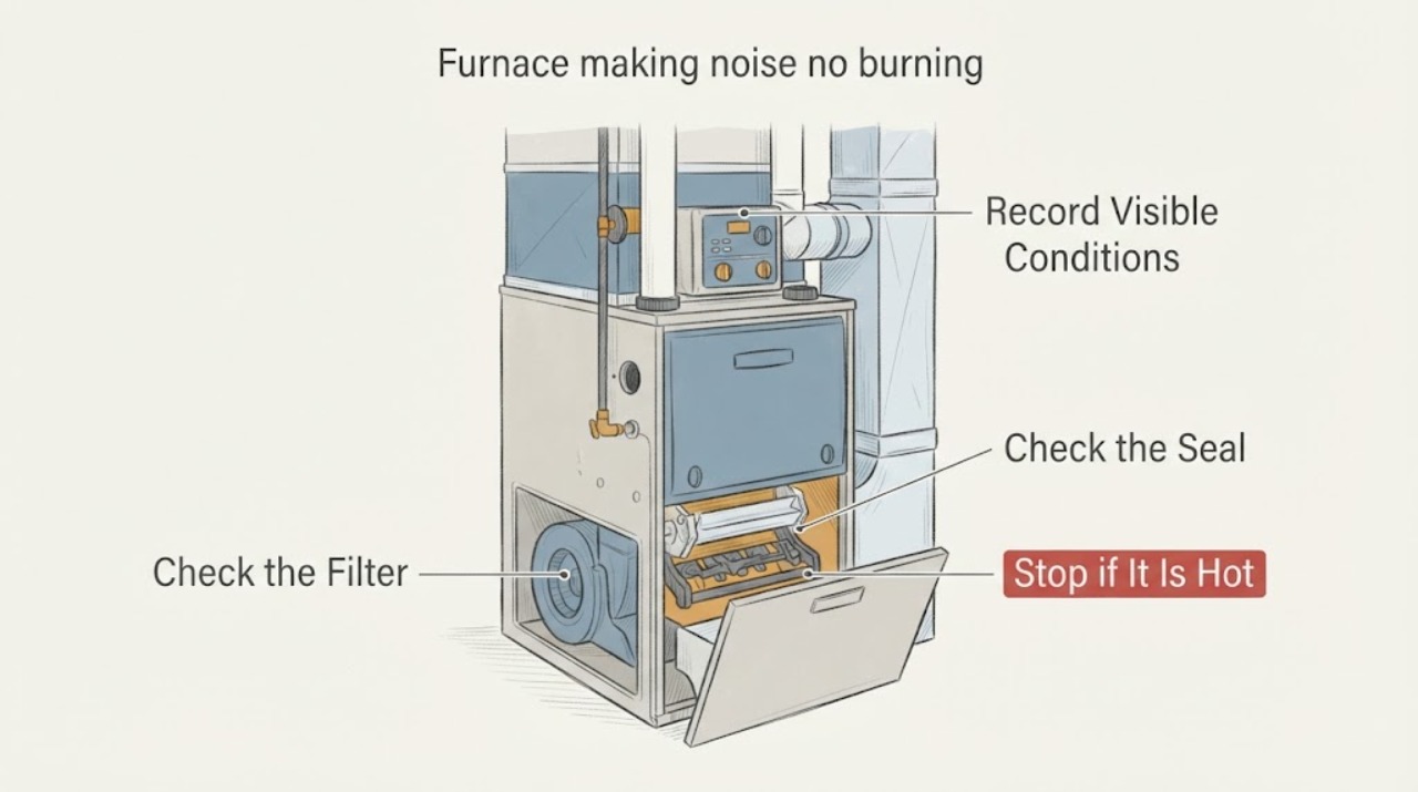 Furnace making noise no burning