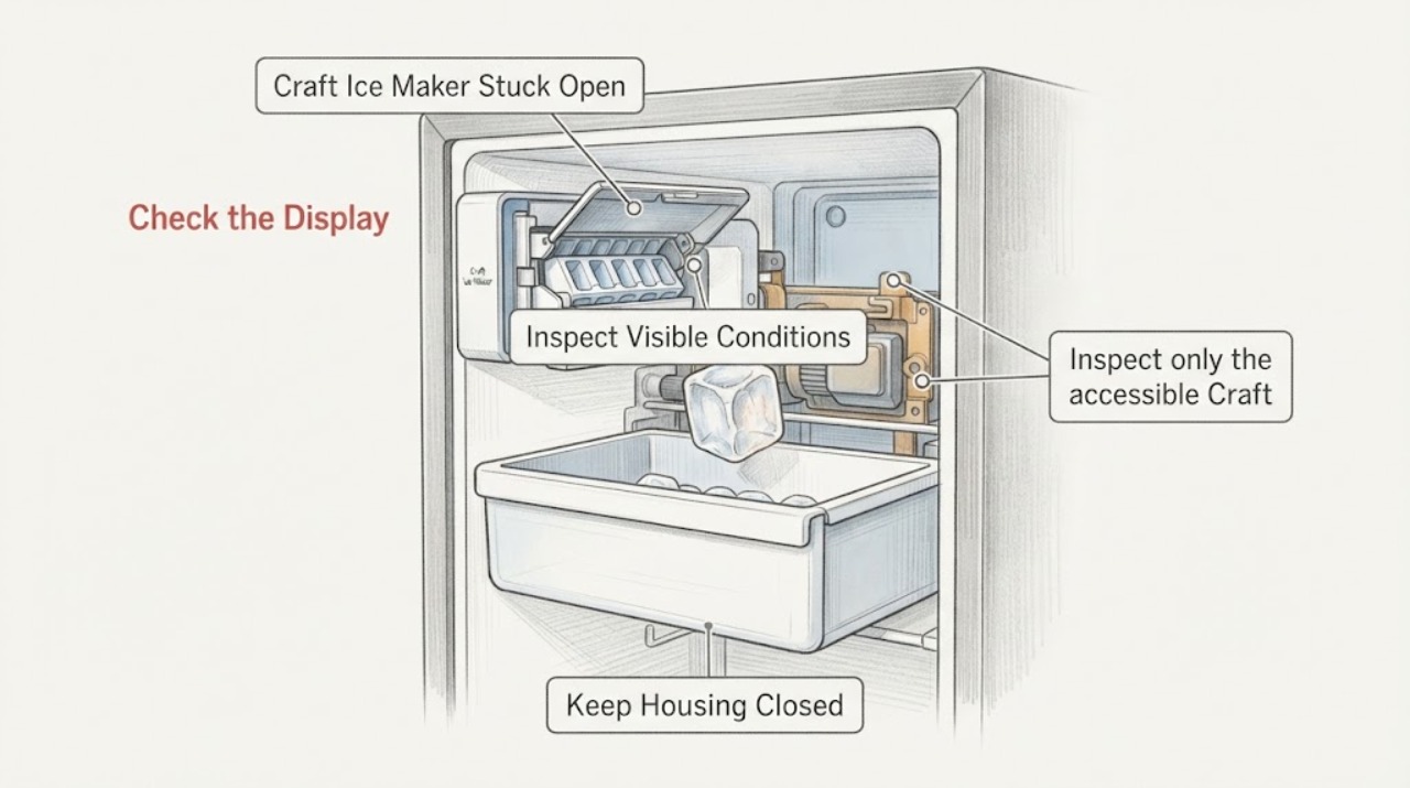 Craft Ice Maker Stuck Open