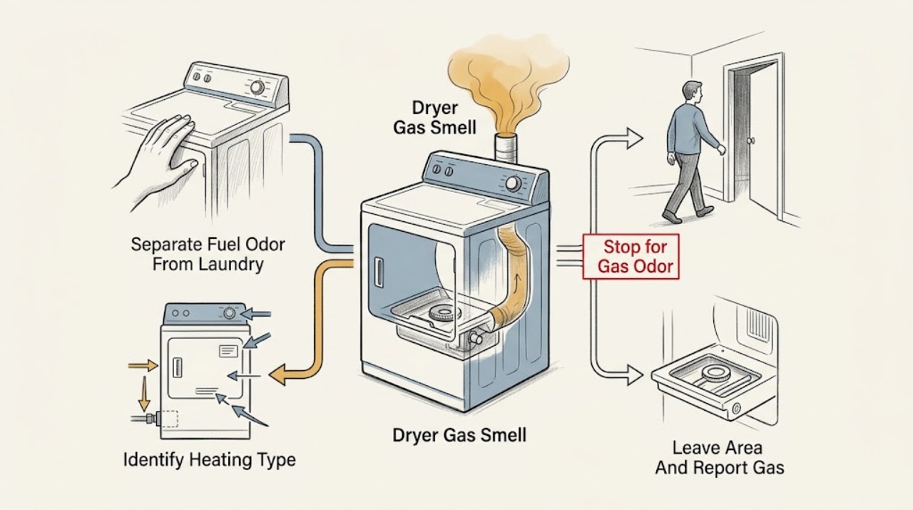 Dryer Gas Smell