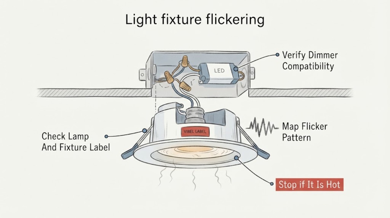 Light fixture flickering
