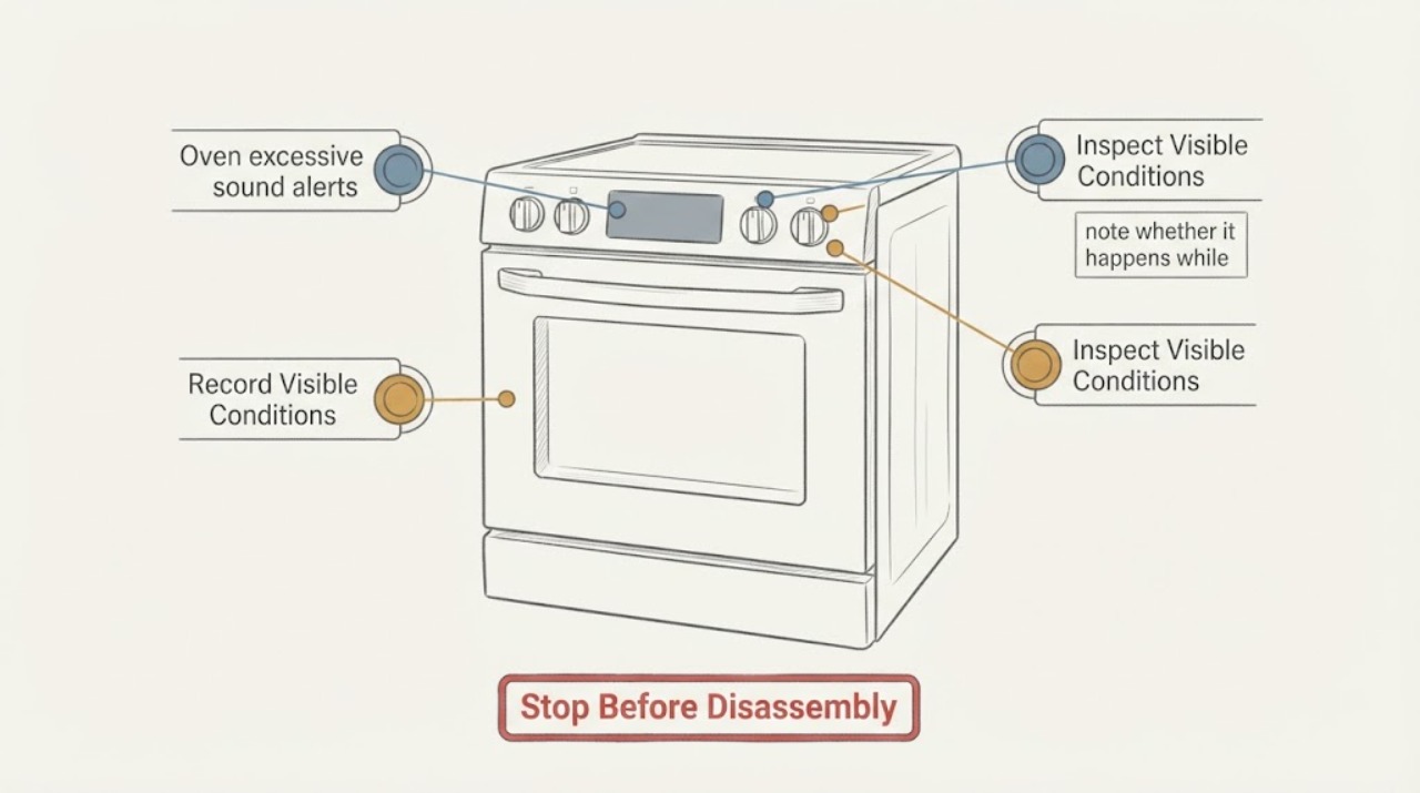 Oven excessive sound alerts |