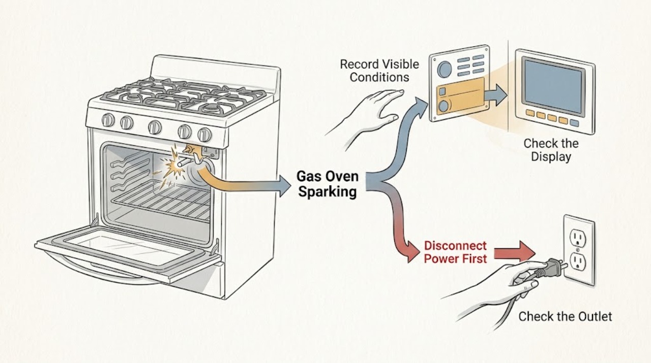 Gas Oven Sparking