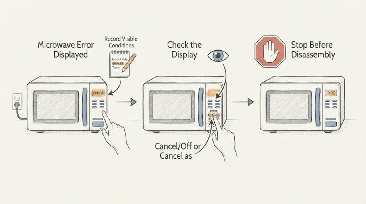 Microwave Error Displayed