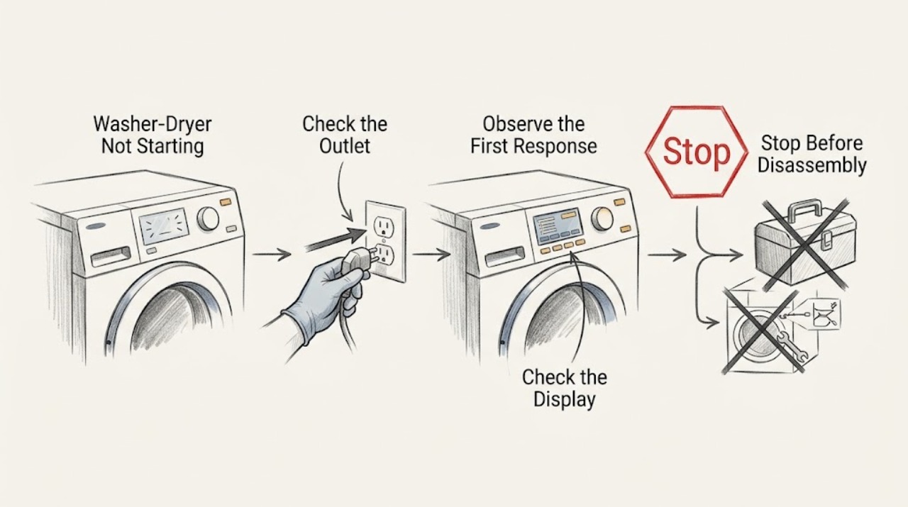 Washer-Dryer Not Starting