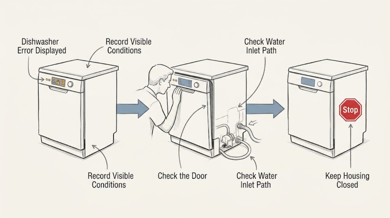 Dishwasher Error Displayed