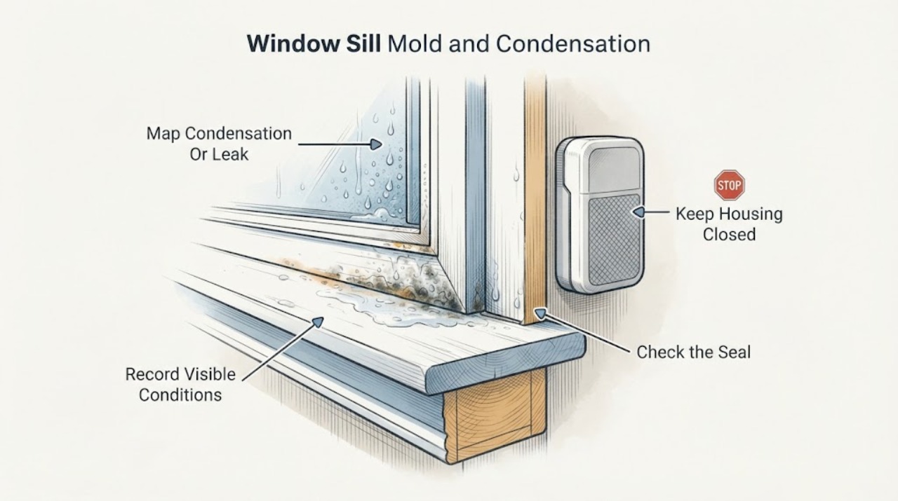 Window Sill Mold and Condensation