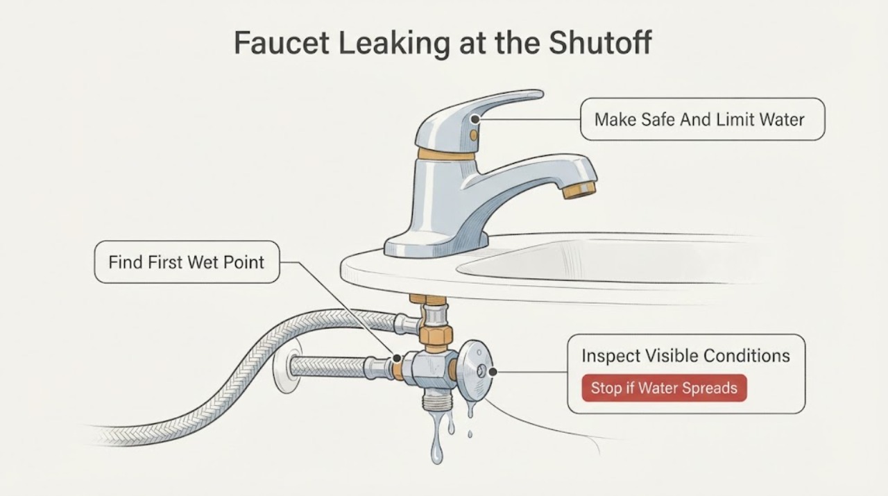 Faucet Leaking at the Shutoff