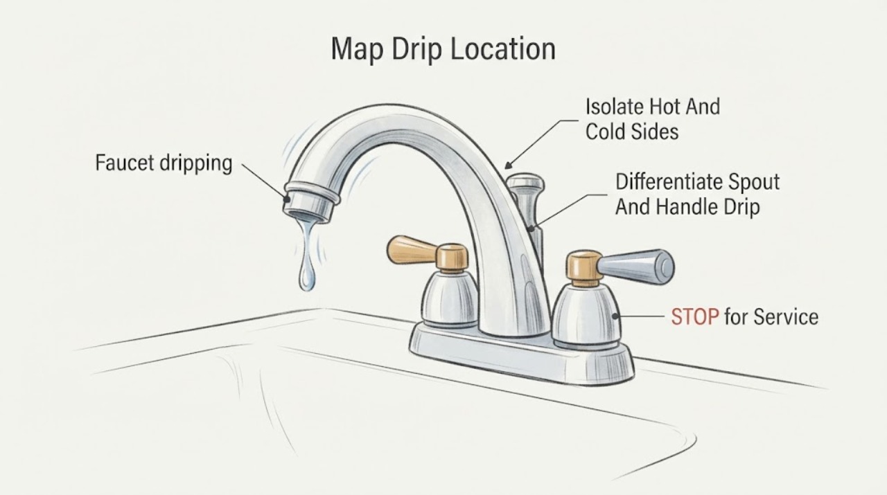Faucet dripping