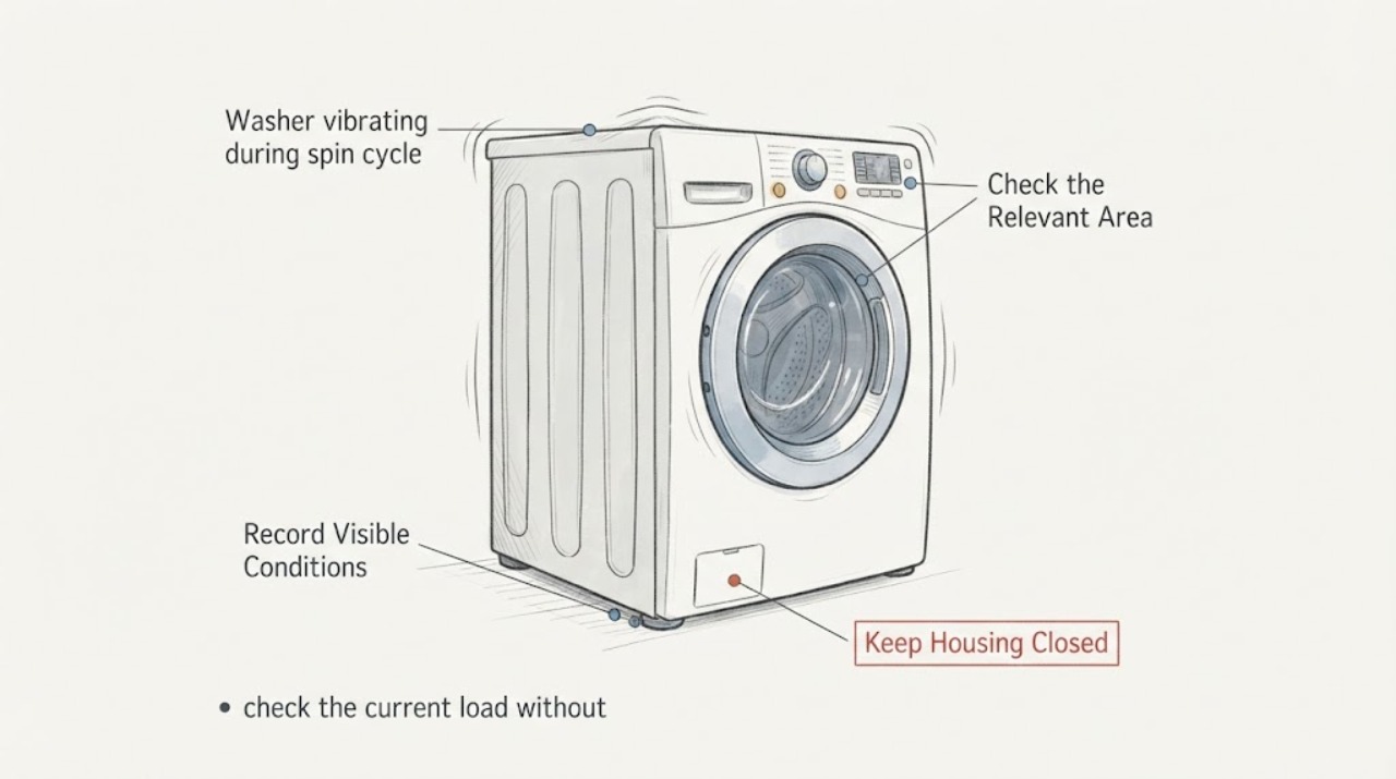Washer vibrating during spin cycle