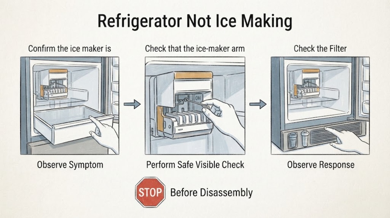 Refrigerator Not Ice Making