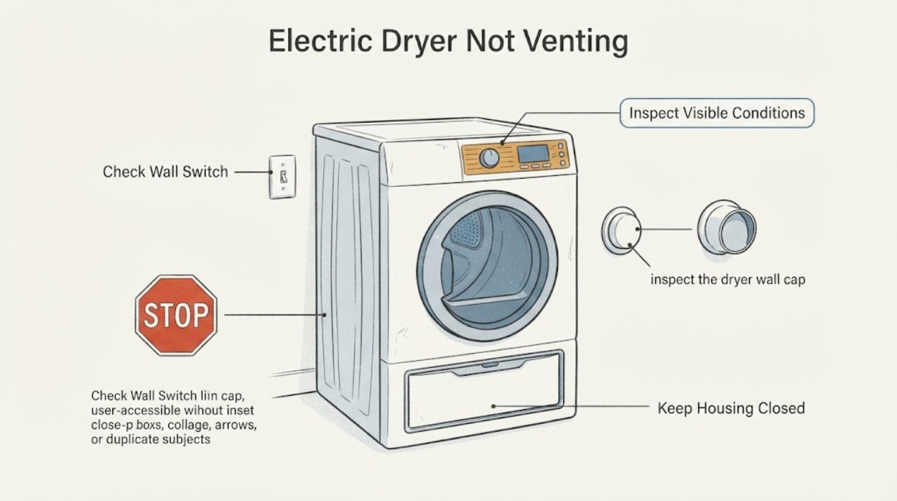 Electric Dryer Not Venting