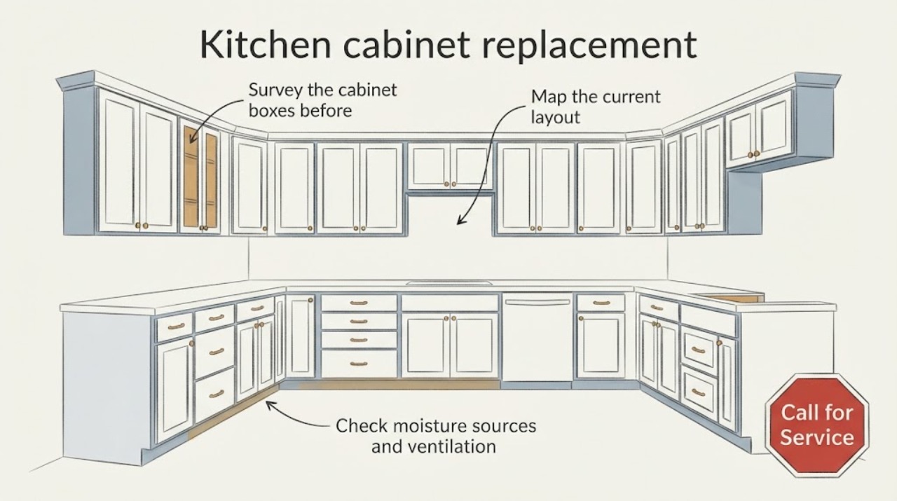 Kitchen cabinet replacement