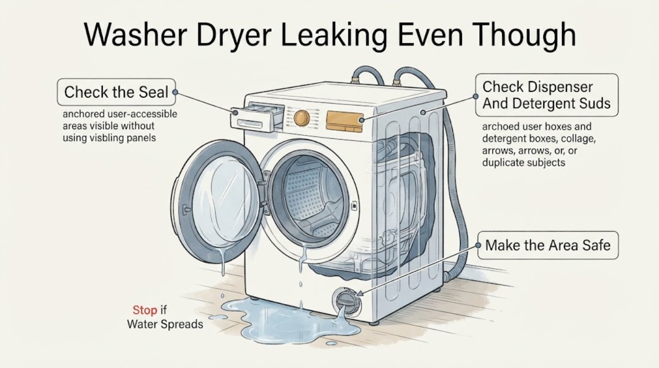 Washer Dryer Leaking Even Though