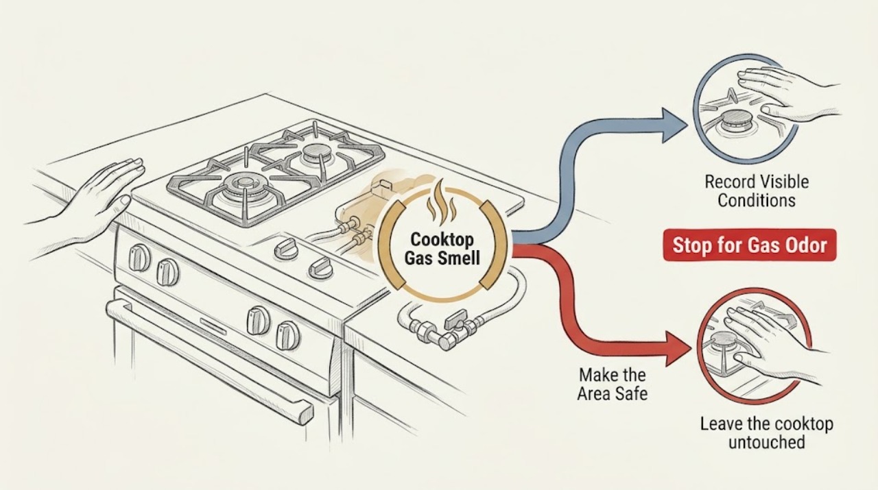 Cooktop Gas Smell