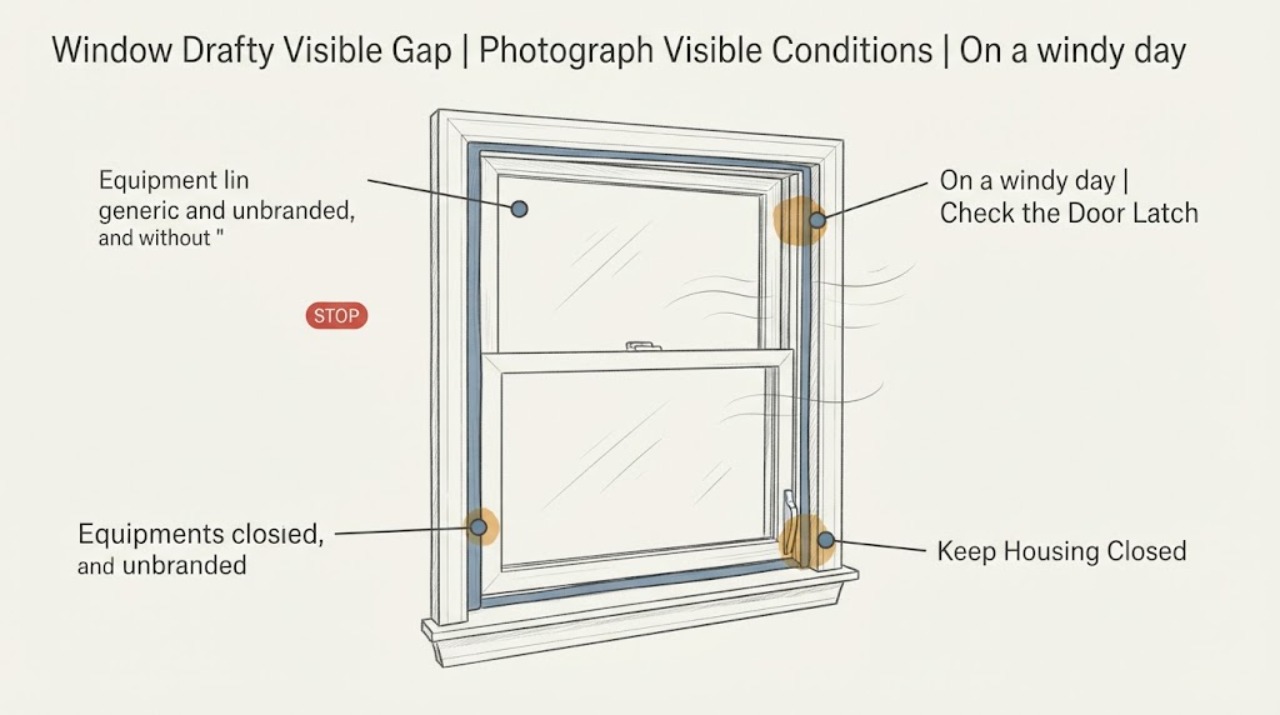 Window Drafty Visible Gap