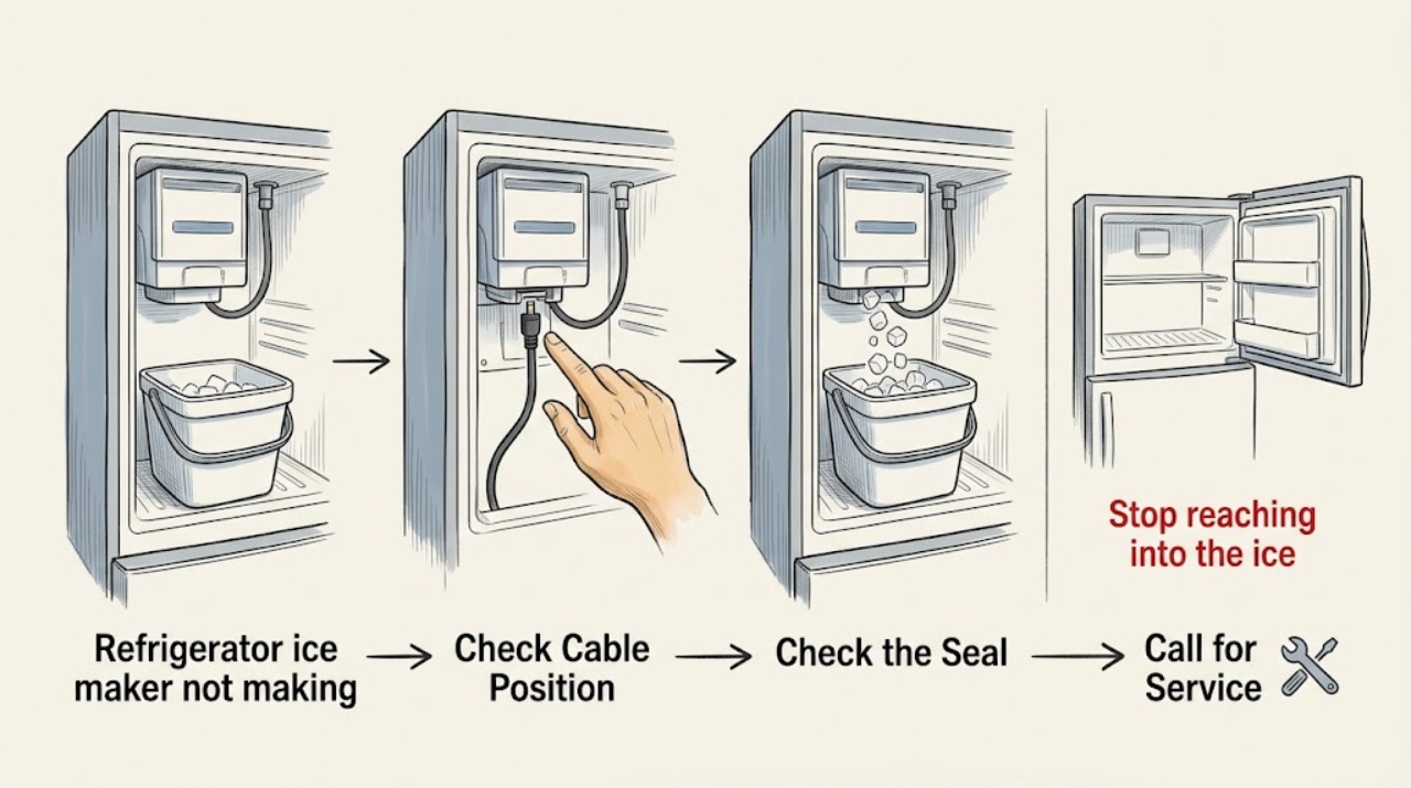 Refrigerator ice maker not making