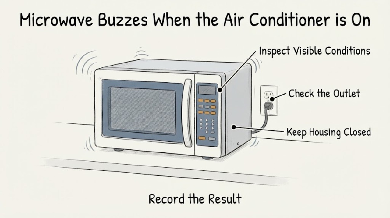Microwave Buzzes When the Air