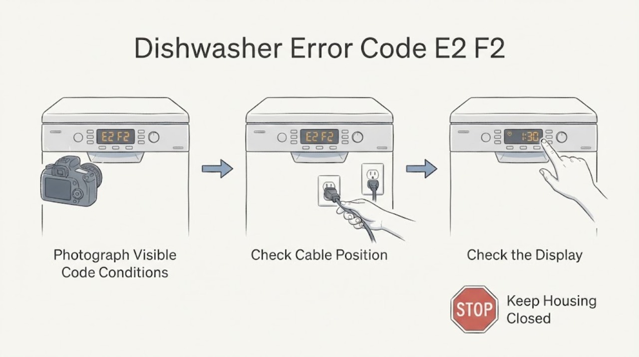 Dishwasher Error Code E2 F2