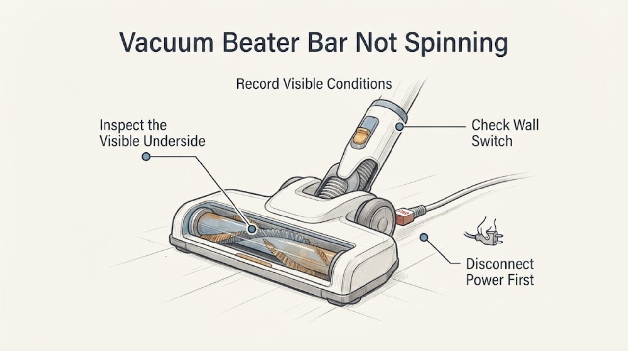 Vacuum Beater Bar Not Spinning