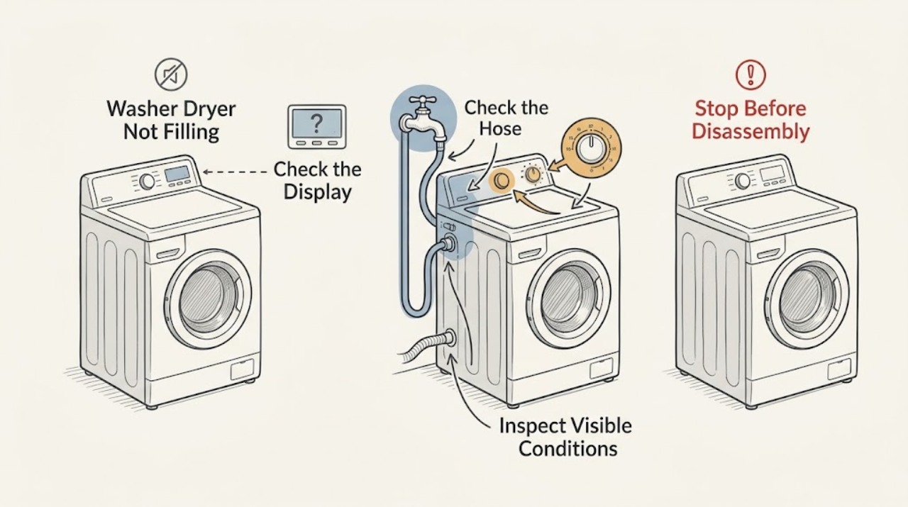 Washer Dryer Not Filling