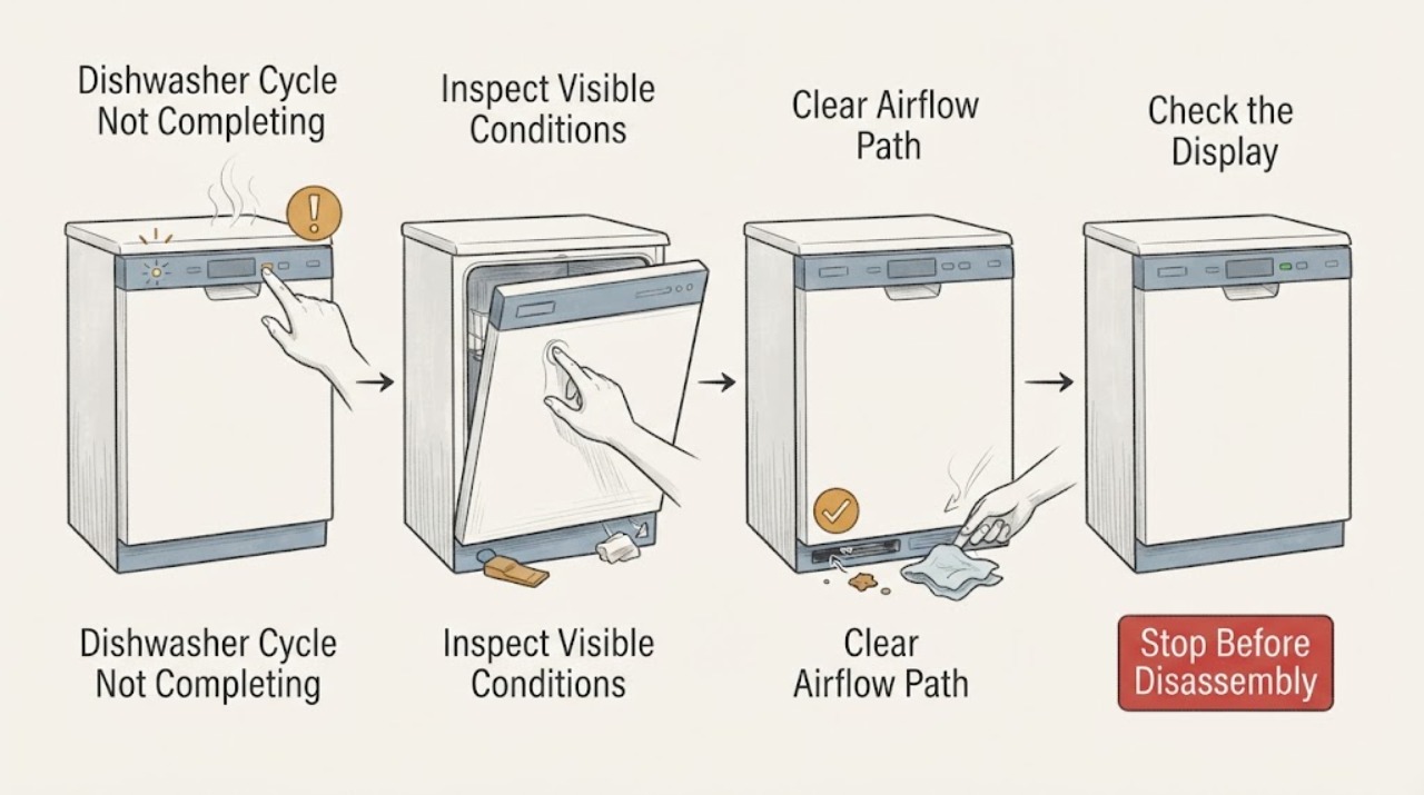 Dishwasher Cycle Not Completing